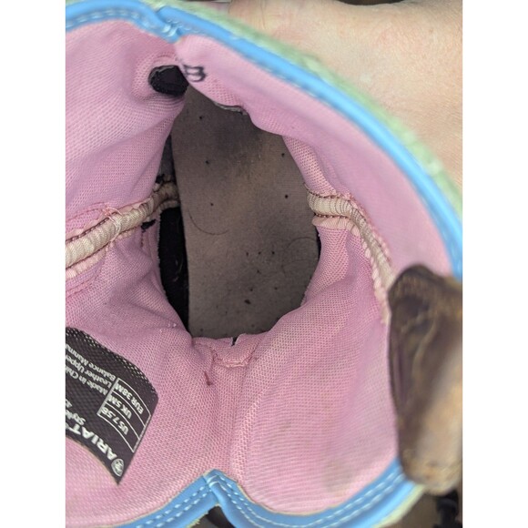 Ariat Distressed Mint & Brown Fatbaby Boot Womens Size 7.5B #10028951 - Picture 5 of 7